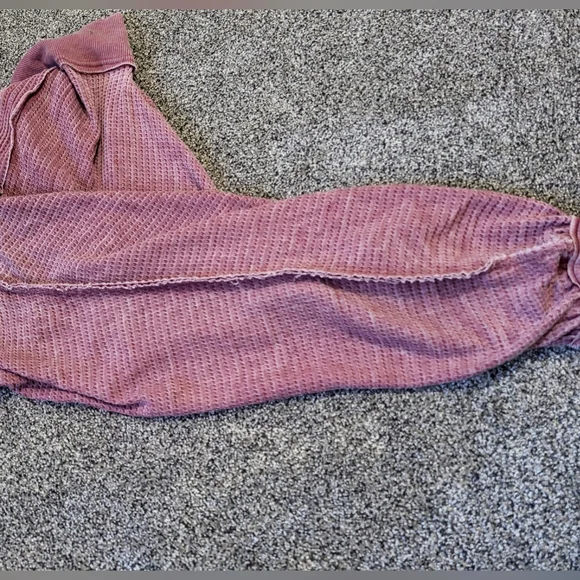 American Rag Pink Stretch Distressed Raw Edge Seams Size Small - Picture 5 of 15